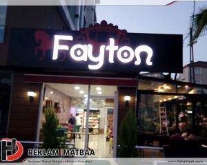 Fayton Kafe Reklam Tabelası