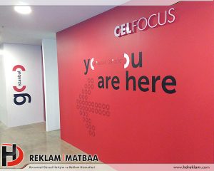 Celfocus İç Mekan Kabartma Tabelası