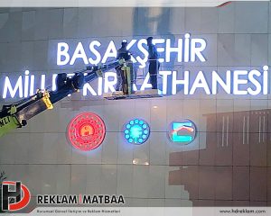 Millet Kıraathanesi Alüminyum Kutu Harf Uygulaması