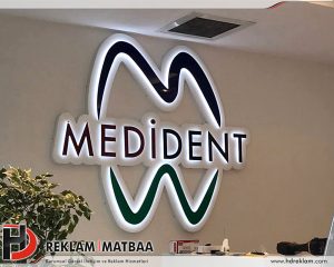 Medident Işıklı Kabartma Tabelası