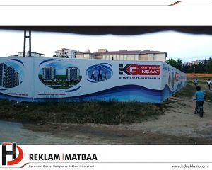 KG İnşaat Pendik Reklam Parapeti